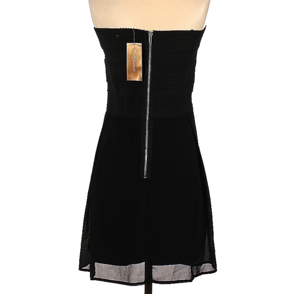 Jun & Ivy Strapless Black Cocktail Dress - Picture 2 of 6